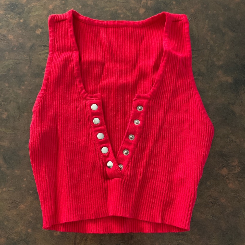 Red tank top!